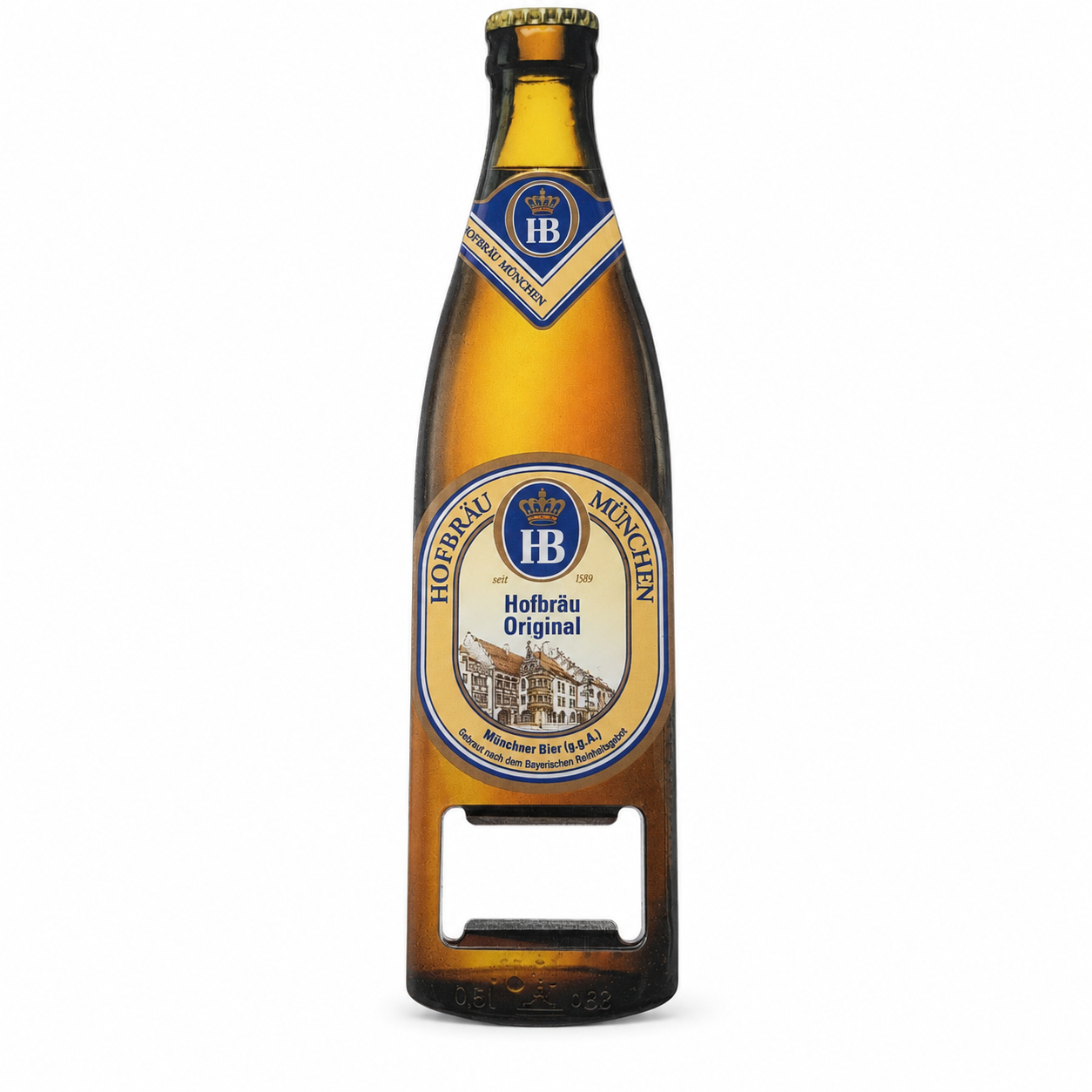 Flaschenöffner "Hofbräu Original" mit Magnet